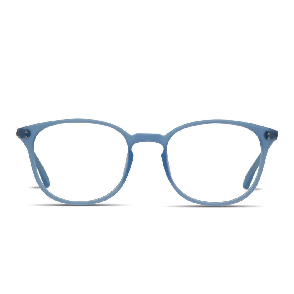 MUSE WESTON 35-001893 BLUE SILVER MATTE RX EYEGLASSES FRAME 49-18-145